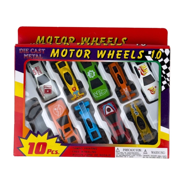 Іграшковий набір машинок 10в1 92753-10 метал 7 см різнобарвний