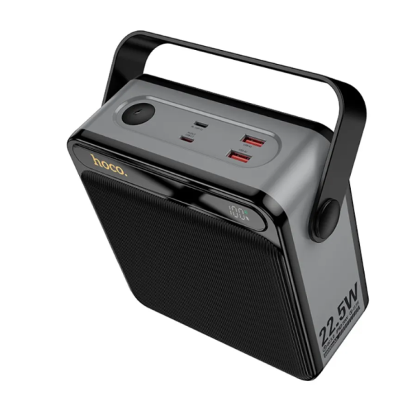 Універсальна мобільна батарея 80000 mAh Hoco J161 22.5 W повербанк з дисплеєм чорний