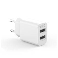 Зарядний блок живлення 2хUSB XO L109 12 W 5V 2.4 A білий