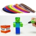 3D ручка 3DPEN-5 Майнкрафт LCD-дисплей пластик трафарети Блакитний