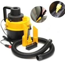 / Автомобільний потужний пилосос для сухого та вологого прибирання The Black Series, 100 Вт, 3 насадки, 2.8 м, чорно-жовтий