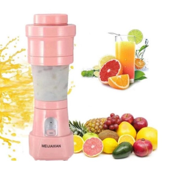 / Фітнес-блендер Juicy (бутилочка; шейкер) з чашею та зарядкою USB 3,8л, рожевий