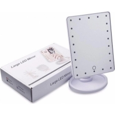 Дзеркало косметичне настільне з підсвіткою LED Large Led Mirror білий