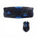 / Комплект: Бездротова ігрова клавіатура і миша Keybord HK-8100, 1600 DPI, чорний / Комплект: Бездротова ігрова клавіатура і миша Keybord HK-8100, 1600 DPI, чорний