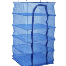 / Сітка для сушіння риби та фруктів 45х45х75 см , синя