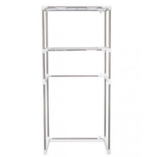 Полиця для встановлення над пральною машиною 155 х 65 х 25 нержавіюча сталь білий