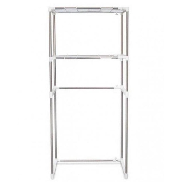 Полиця для встановлення над пральною машиною 155 х 65 х 25 нержавіюча сталь білий