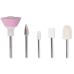 Фрезер для манікюру та педикюру Flawless Salon Nails 5 насадок рожевий