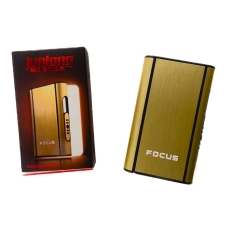 Портсигар автоматичний Focus P109 на 10 сигарет метал золотистий