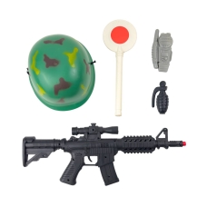 Дитячий ігровий набір 5в1 Військовий 6313E-2-4 з каскою