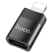 Перехідник Apple Lightning M/USB Type-C F HOCO UA17 чорний