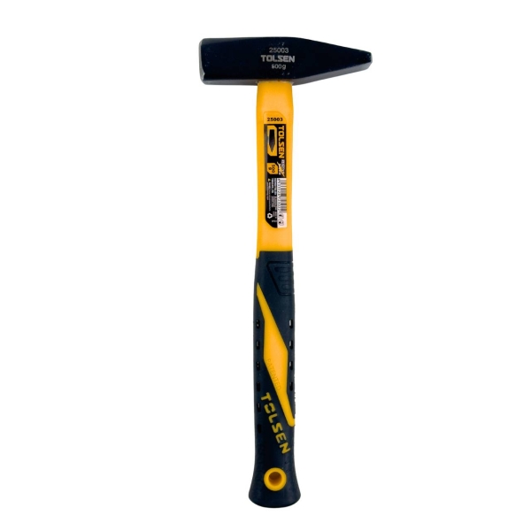 Молоток слюсарний 500 г Tolsen чорний з жовтим