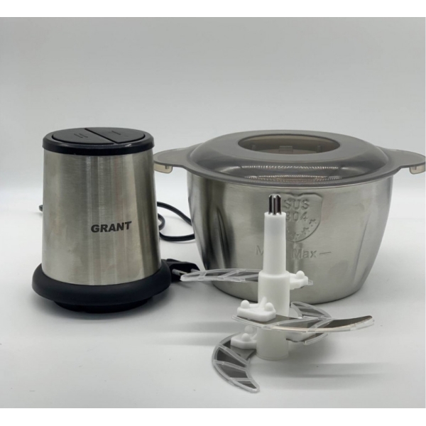 / Блендер подрібнювач з чашею Grant GR-4822 (аналог блискавка) 800 Вт, 2л, метал