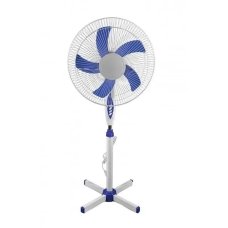 Вентилятор підлоговий Rainberg RB-1601 діаметр 43 см білий з блакитним