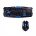 / Комплект: Бездротова ігрова клавіатура і миша Keybord HK-8100, 1600 DPI, чорний