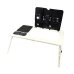 Столик-підставка для ноутбука E-table LD09 активне охолодження білий з чорним Столик-підставка для ноутбука E-table LD09 активне охолодження білий з чорним