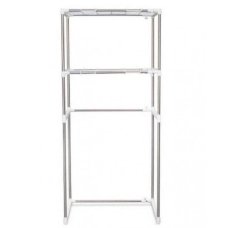 Полиця для встановлення над пральною машиною 155 х 65 х 25 нержавіюча сталь білий