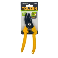 Секатор механічний Tolsen сталь 19 см помаранчевий