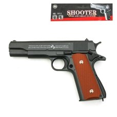 Дитячий пістолет 1911 з кулями 21 см чорний