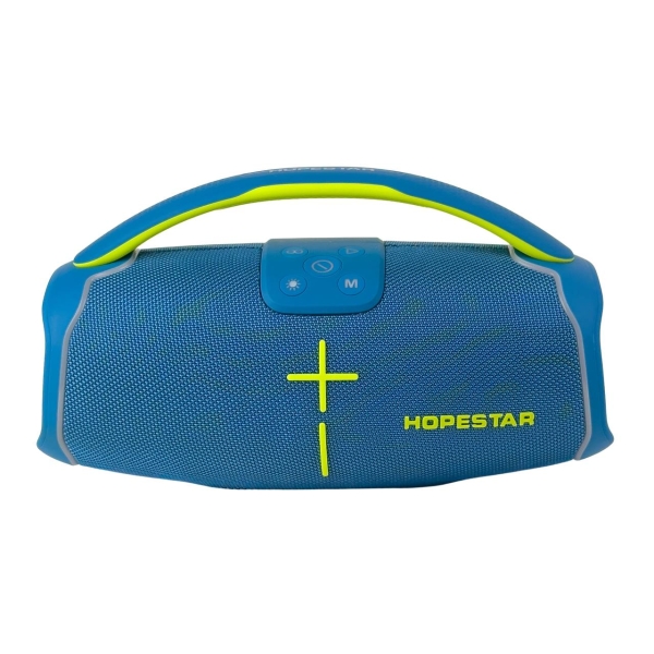 Колонка портативна HOPESTAR H61 Bluetooth LED FM блакитний
