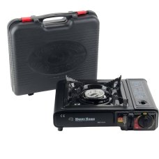 Плита туристична газова з кейсом Happy Home BDZ-155-A 2300 Вт чорний
