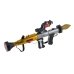 Дитячий гранатомет SA931-B11 з ракетою звукові та світлові ефекти 47.5 см сірий з золотистим
