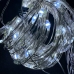 Світлодіодна гірлянда-завіса мідний дріт 300 LED Copper USB з пультом крапля 3 х 3 м білий
