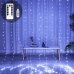 / Світлодіодна гірлянда-завіса мідний дріт 3 м х 2 м Magic Lights від USB з пультом 300 LED 8 режимів біла