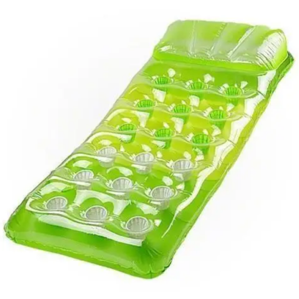 Матрац надувний одномісний Intex 58890 188 х 71 см зелений