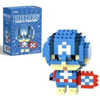 Конструктор піксельний Bricks 3025-F Капітан Америка 150 деталей