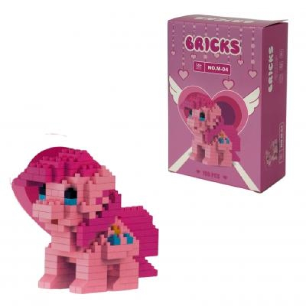 Конструктор піксельний Bricks M-04 Поні 196 деталей