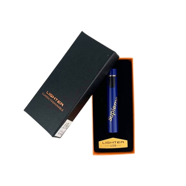 Запальничка електрична Lighter 8-18 USB пластик синій
