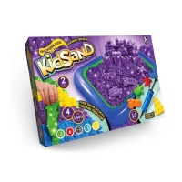 Набір творчості кінетичний пісок 4 кольори Kidsand 7450DT з надувною пісочницею мікс