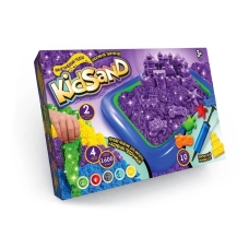 Набір творчості кінетичний пісок 4 кольори Kidsand 7450DT з надувною пісочницею мікс