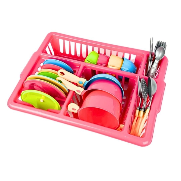 Дитячий ігровий набір 32в1 Посуд Technok Toys 3282 з сушаркою