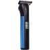 Бездротова машинка для стрижки волосся Progemei GM-6058 3 насадки чорний з синім