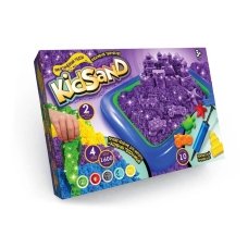 Набір творчості кінетичний пісок 4 кольори Kidsand 7450DT з надувною пісочницею мікс
