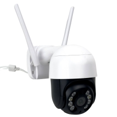 Камера відеоспостереження IP PTZ WHD814B Wi-Fi вулична поворотна з мікрофоном білий з чорним