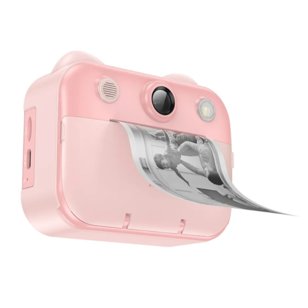 Дитячий цифровий фотоапарат HOCO DV204 з друком фотографій рожевий