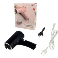 Фен дорожній Portable Hair Dryer 500 Вт бездротовий 2600 mAh чорний