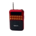 Радіоприймач BKK B872 USB MP3 червоний з чорним