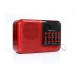 Радіоприймач BKK S61 USB MP3 червоний