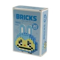 Конструктор піксельний 3052-E Labubu 243 деталі блакитний