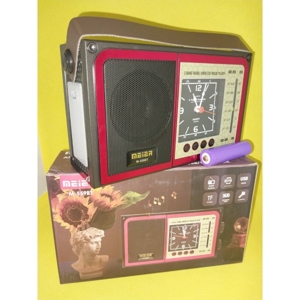 / Радиоприемник М-559 ВТ часы,фонарик