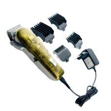 Тример для стрижки волосся та бороди Geemy GM-6673 4в1 золотистий