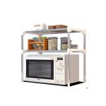 Полиця для мікрохвильовки 5897 80 х 60 см метал сріблястий