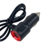 Розгалужувач прикурювача з подовжувачем Xunniu WT-D23 USB зарядний пристрій чорний