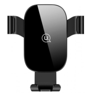 Тримач для гаджетів на дефлектор Usams US-ZJ052 Gravity пластик чорний