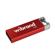 Флеш пам'ять USB 4 GB Wibrand Chameleon USB 2.0 red new