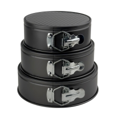 Набір форм для випікання 3 шт Empire 9847 Стандарт Міні антипригарне покриття кругла чорний